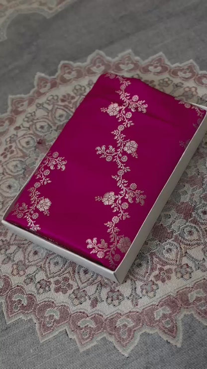 Luxe Pure Banarasi Handloom Mashru silk luxe sarees