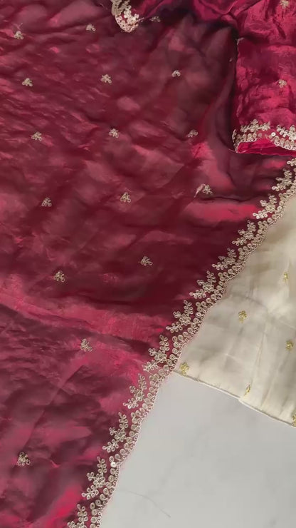 Tissue silk Lehenga set