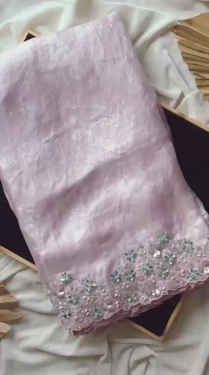 1 min luxe saree with stitched blouse