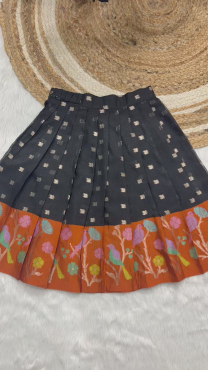 Family combo girl Kids cute lehenga  with  boy kurta set