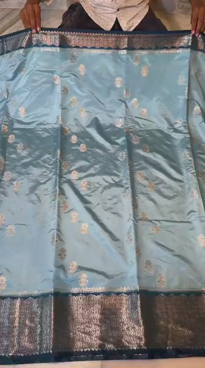 Banarasi katan zari soft fab budget sarees