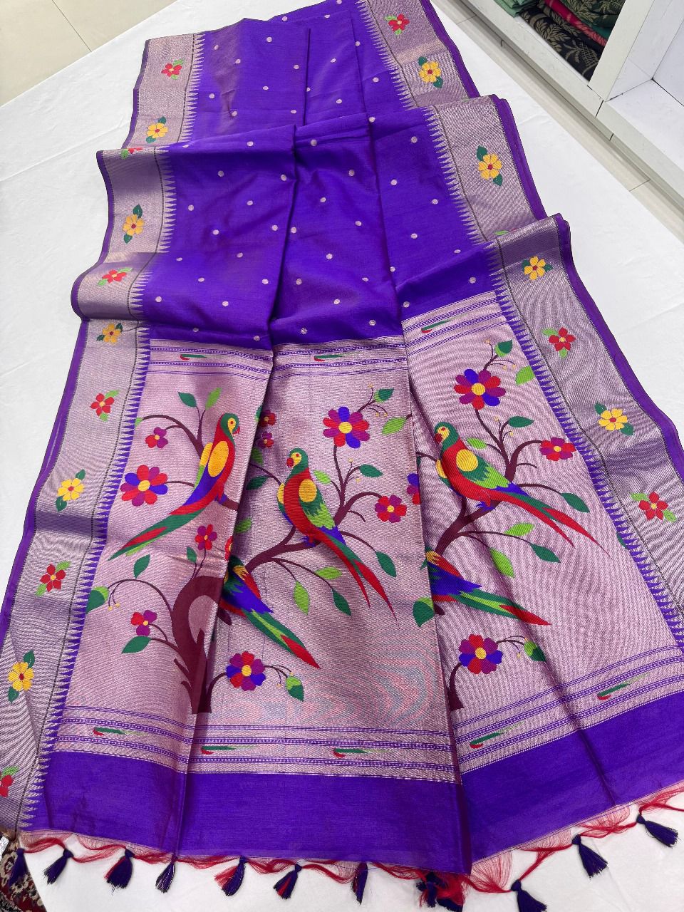 Tussar silk  Paithani Classic sarees
