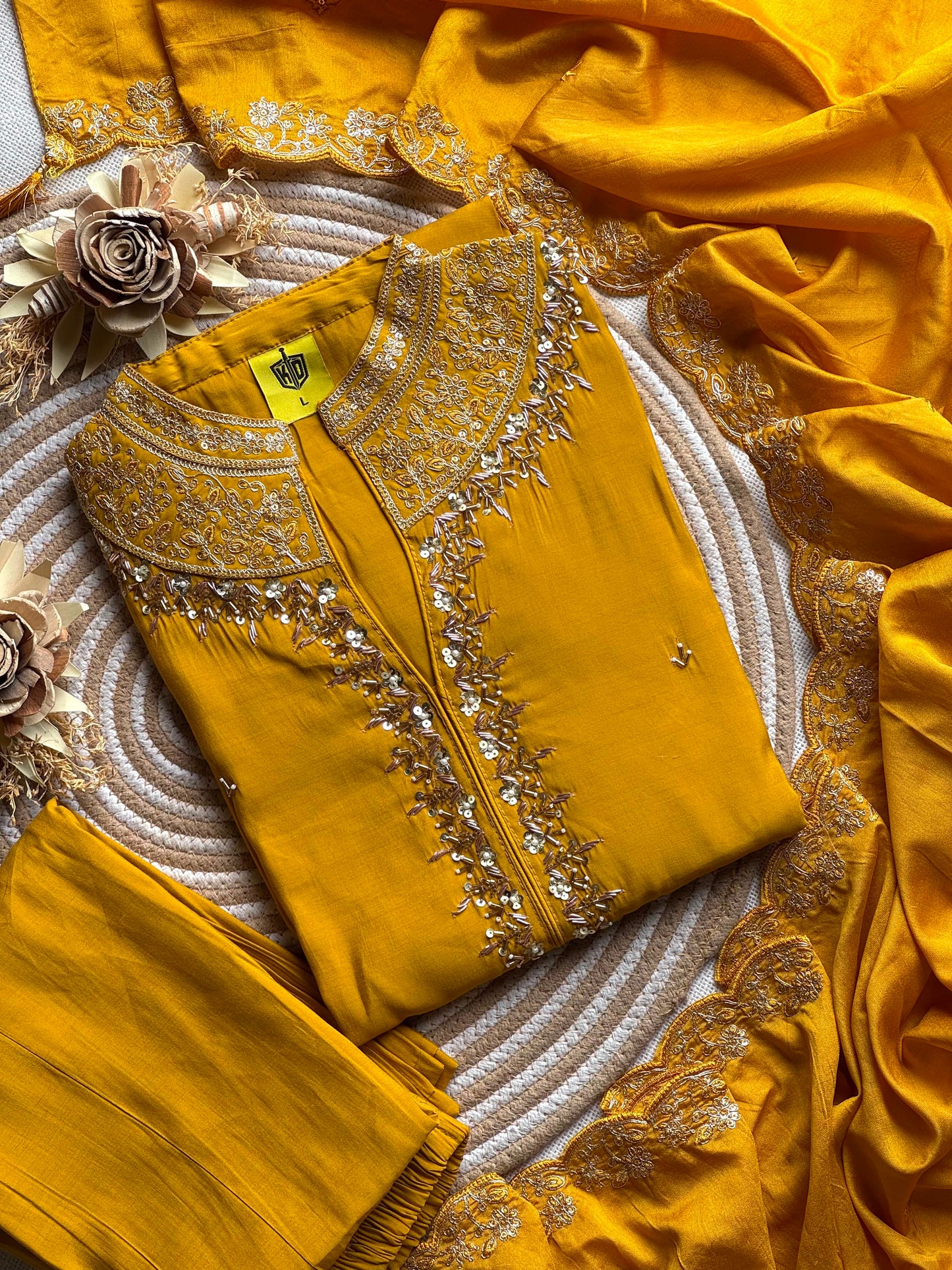Soft Ramon elephant palazzo Kurti set