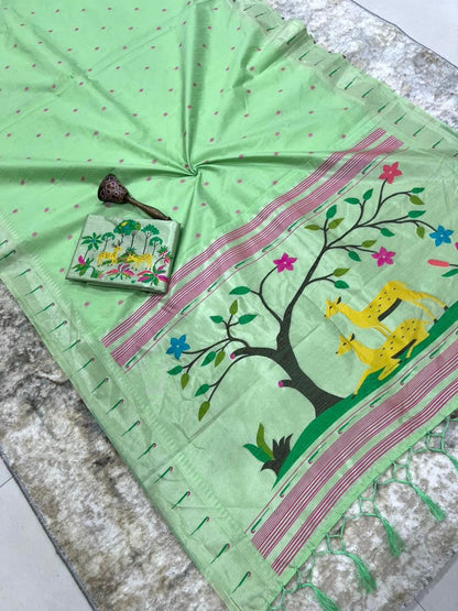 Budget paithani rich zari classic sarees
