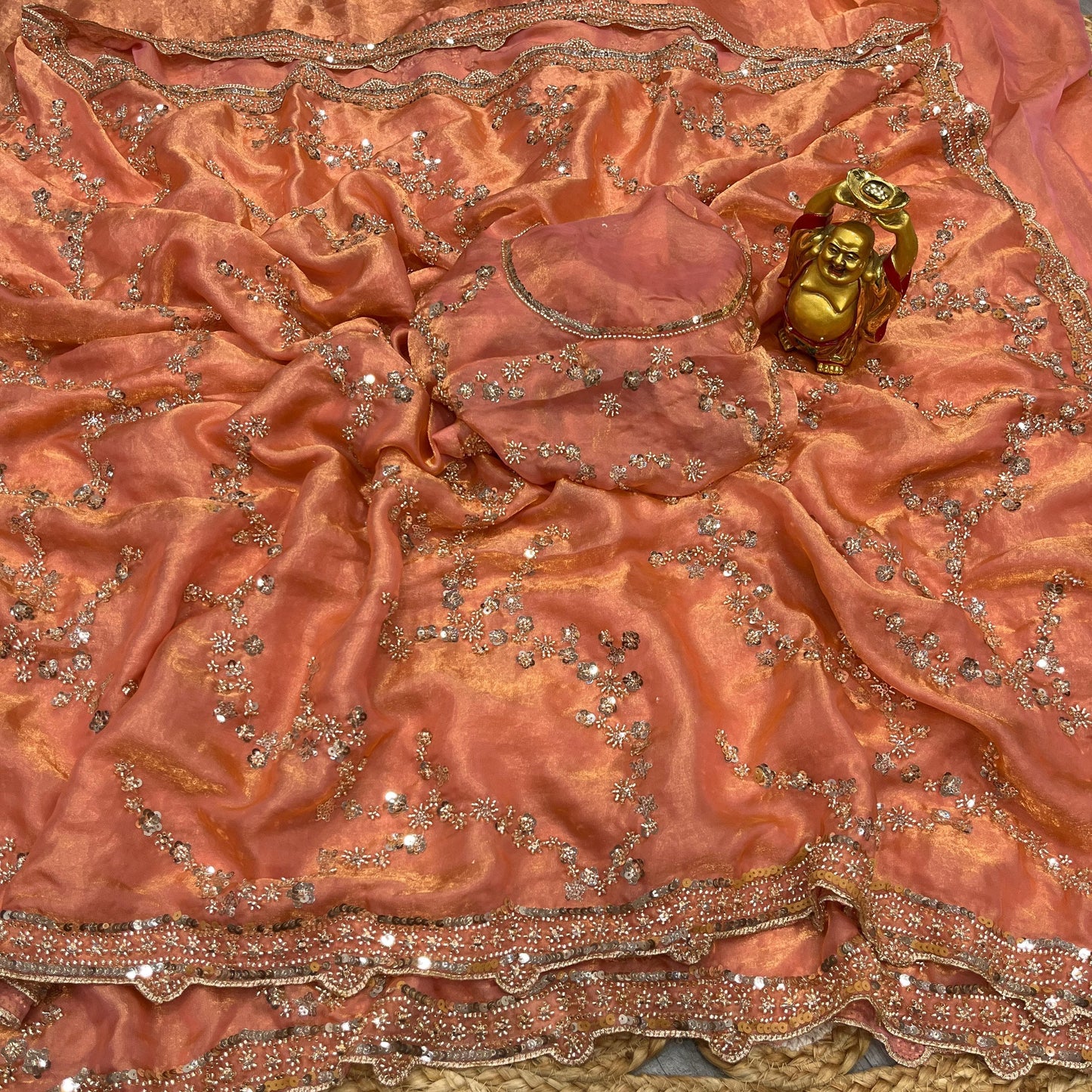 Luxe Grand look good beeds work saree