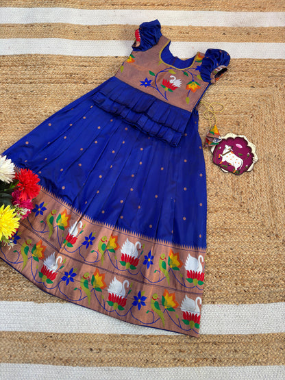 Kids cute paithani temple wear sets
