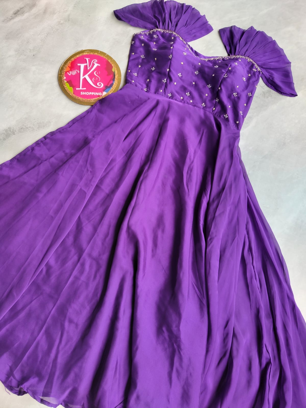 Soft rangoli silk gowns
