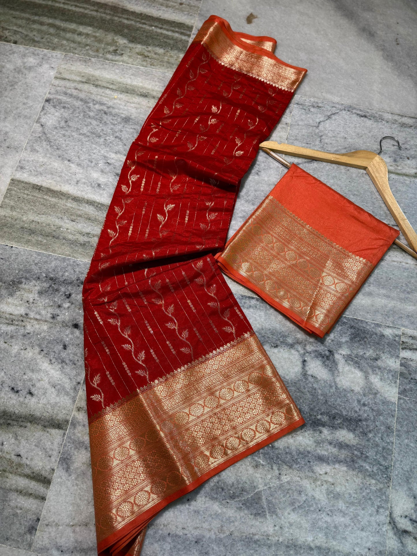 Budget Banarasi Handlooms’s semi chinya silk  sarees