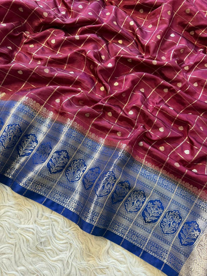 Vintage  traditional style butter silk Banarasi’s silk saree