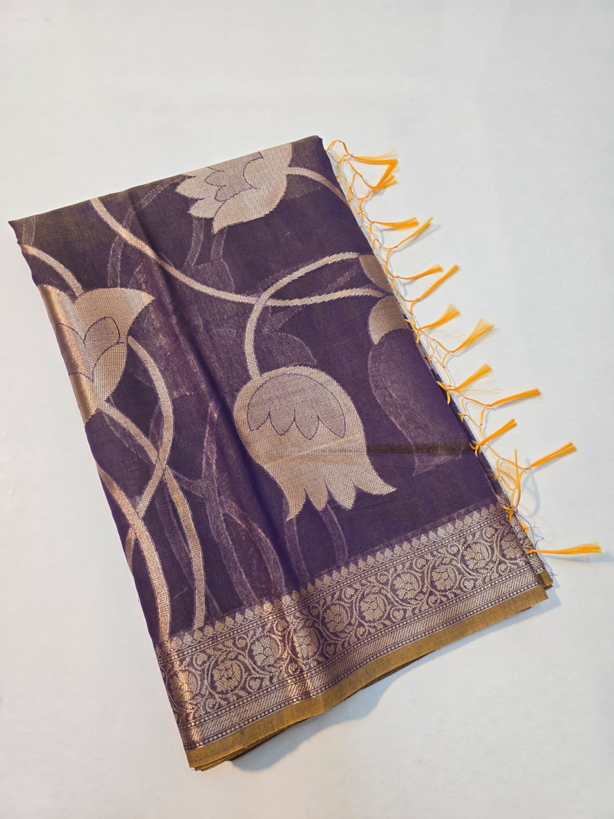 Banarasi mul cotton silk jaal pattern sarees