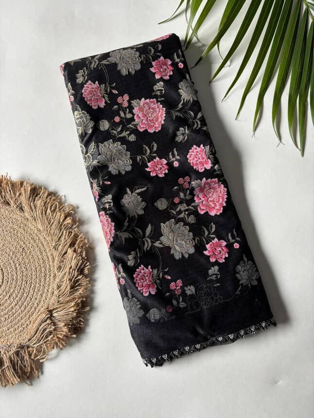 Fancy Desginer Black Cocktail Saree Budget ones