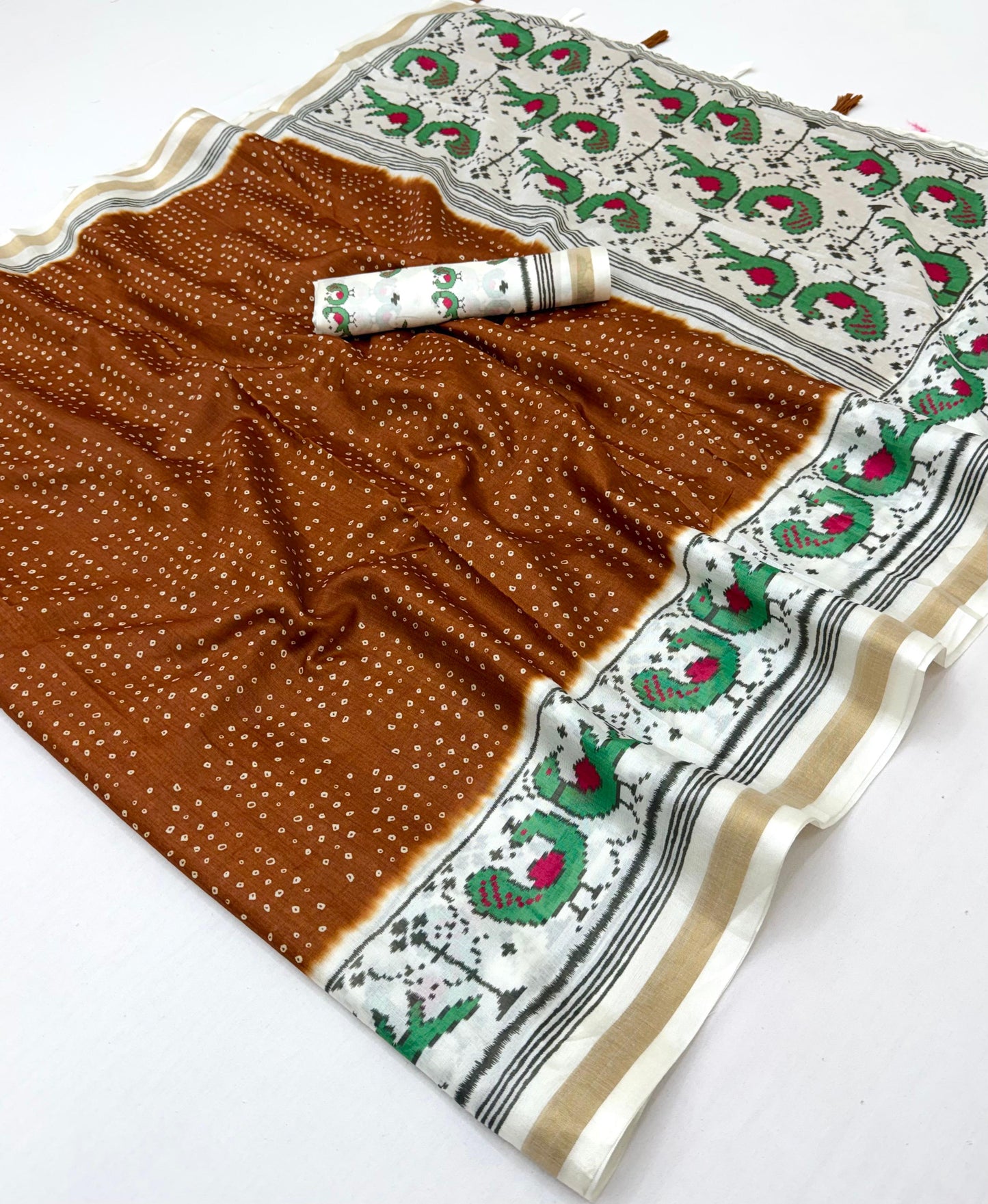 Cotton tissue budget saree