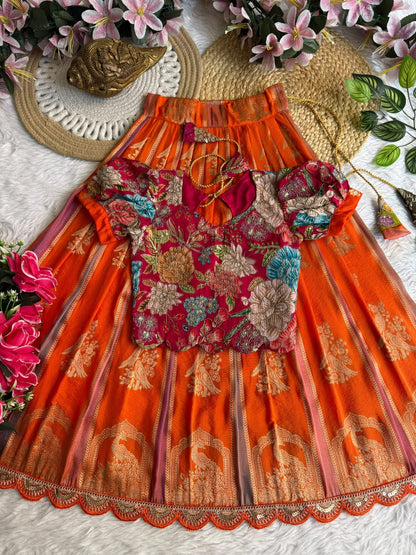 Kids cute georgette traditional sets