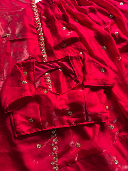 Pure premium silk lehenga  with Unstitched blouse