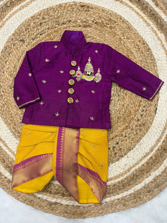 Govinda traditional kids boy and adult kurta sets