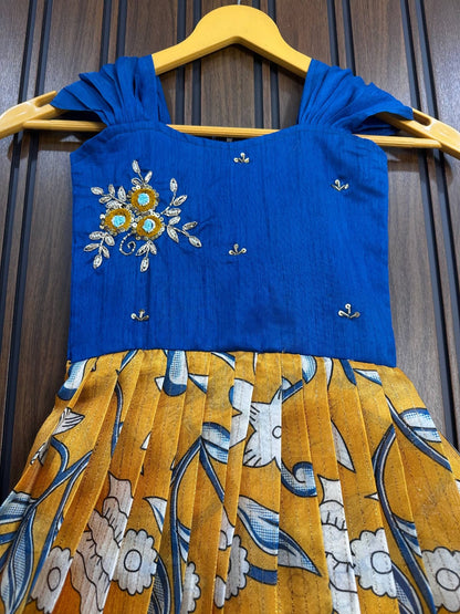 Kids Kalamkari fusion gowns