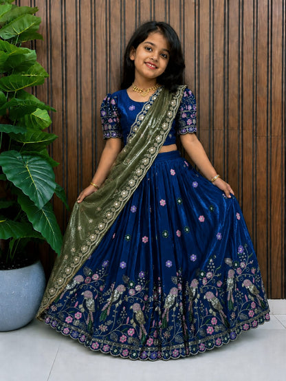 Kids Cute Lehenga set with dupatta for festival