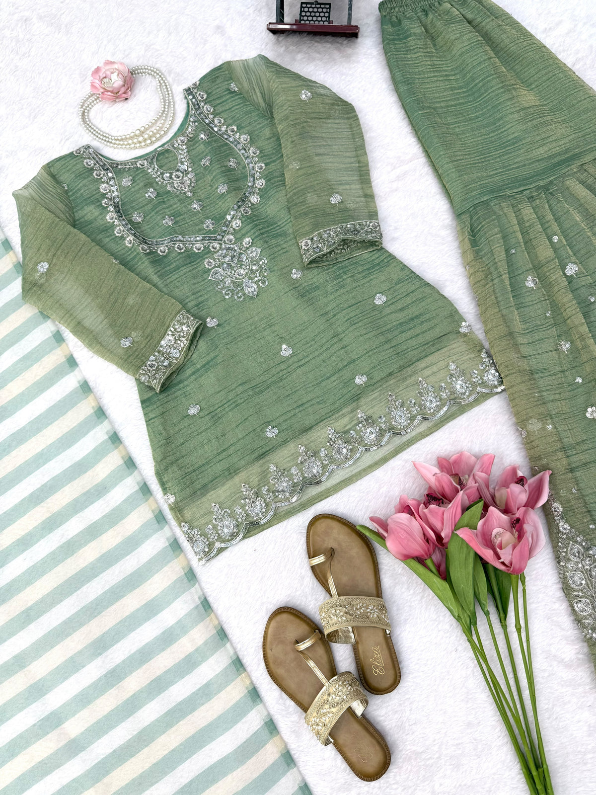 Anarkali model Sharara sets