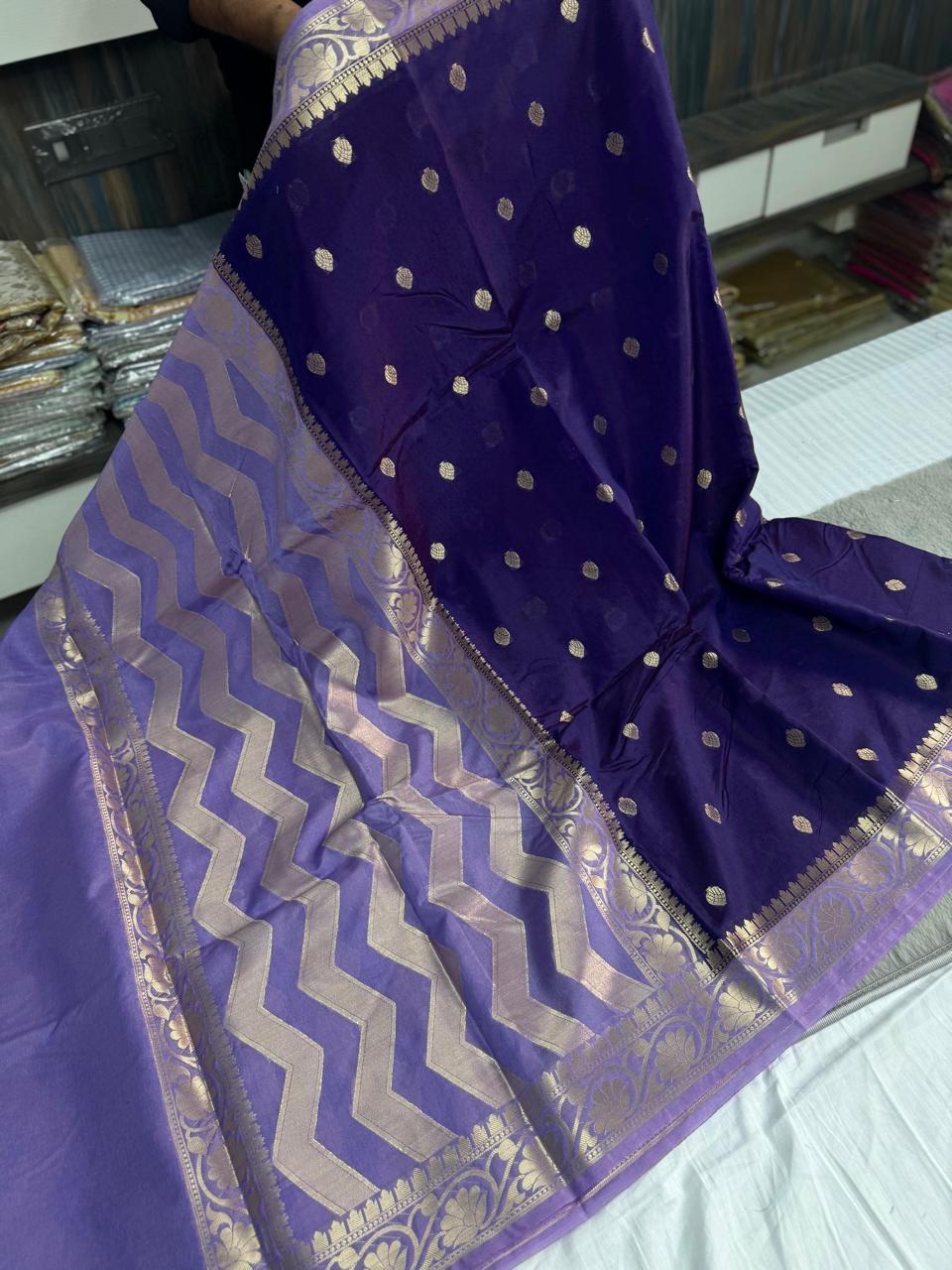 Vintage Raw mango Soft silk Banarasi saree