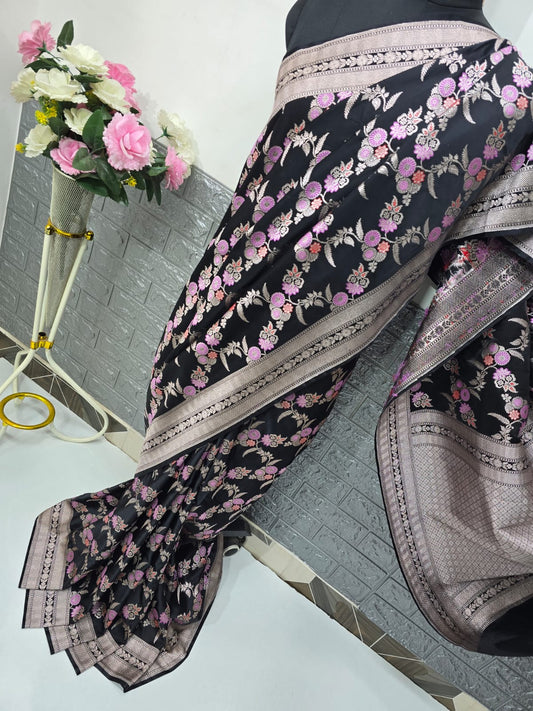 Premium like traditional Mashru Katan satin saree