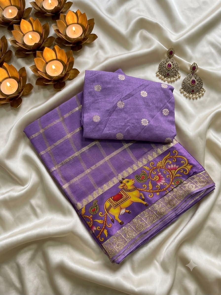Viscose Georgette 3D Print Trending budget saree