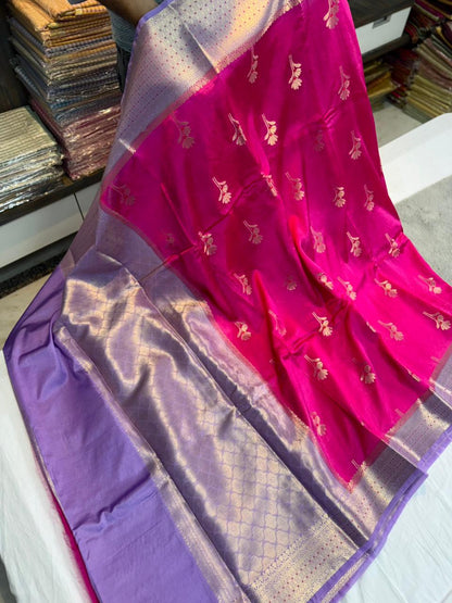 Banarasi Raw Mamgo Alfi Minakari sarees