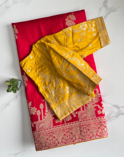 Royal Banaras Premium Classic saree with stitched blouses
