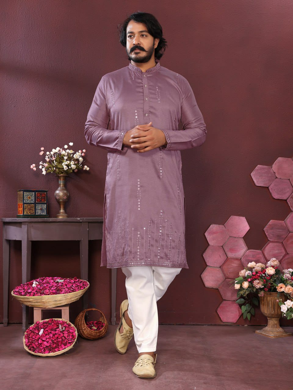 Smart Silk Gents kurta sets
