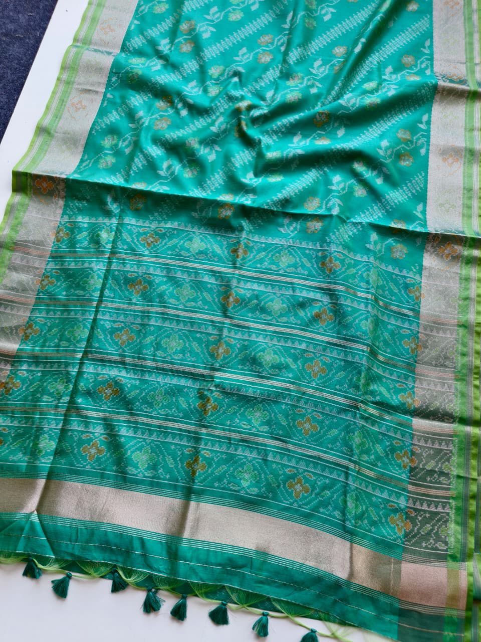 Tussar Patola ikkat budget saree
