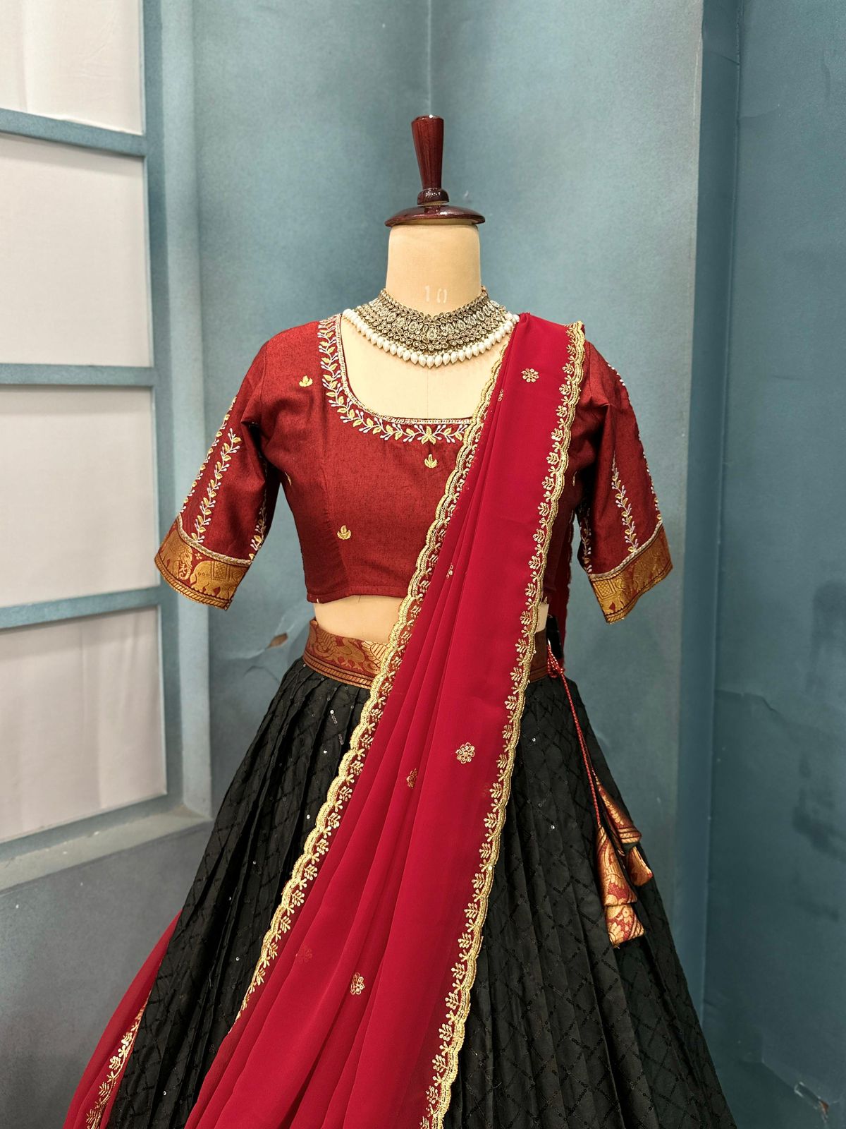Narayanpet semi style lehenga