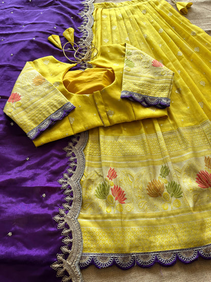 Lehenga Viscose tissue silk stiched Lehenga