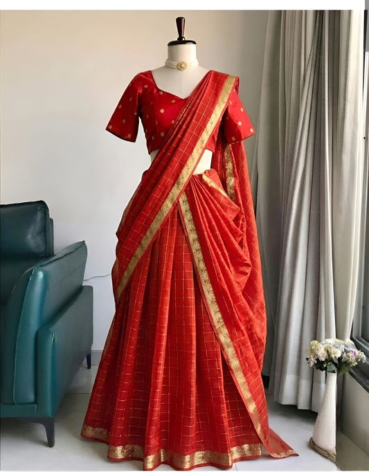 Viral checks Designer Lehenga sets