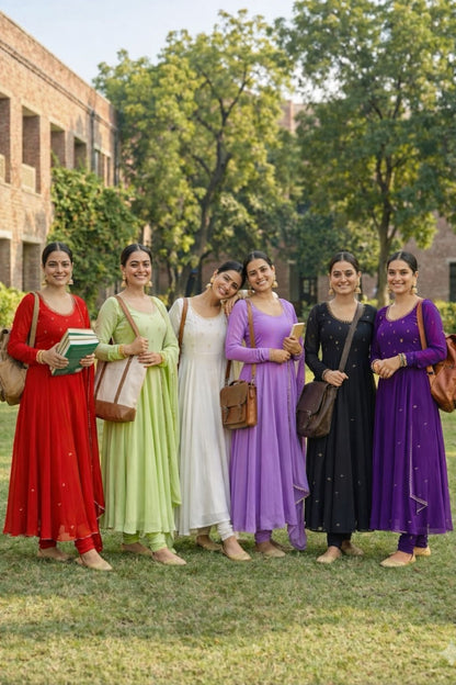 Georgette Anarakali  gown sets