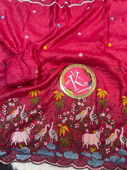 Pichwai heritage meets lightweight grace trendy sarees