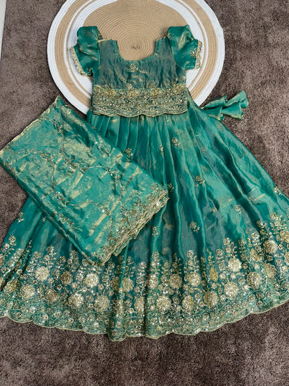 Mom and daughter cafe cute Designer lehenga sets