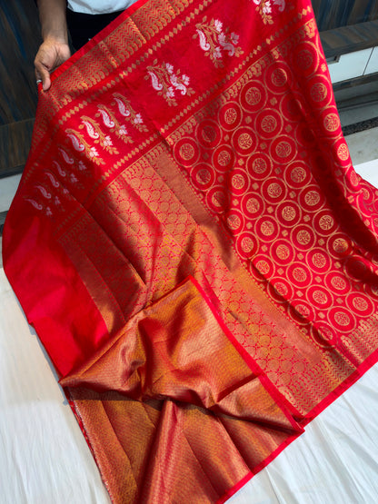 Dasara special Banarasi minakari weaving saree