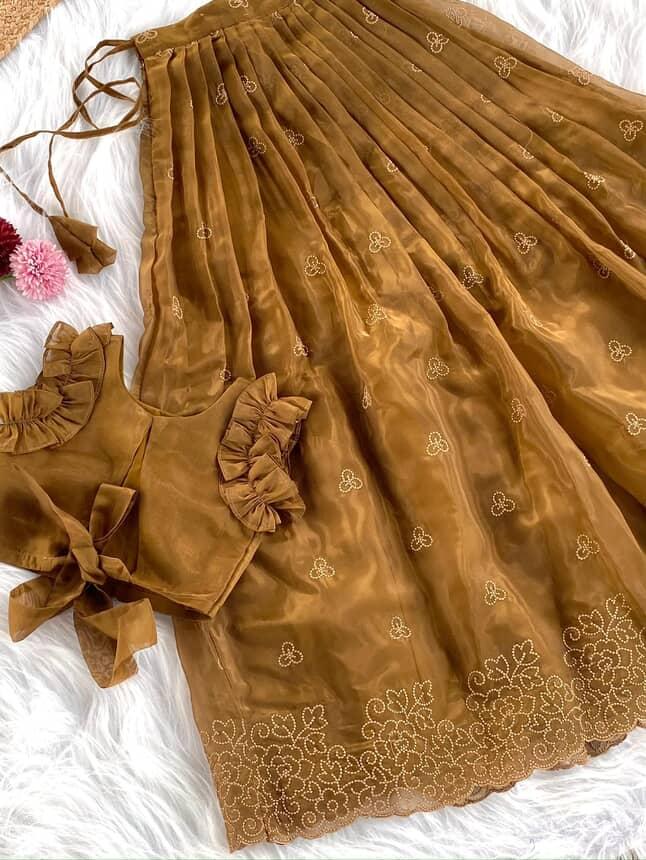 Twirl style Kids ruffles gowns