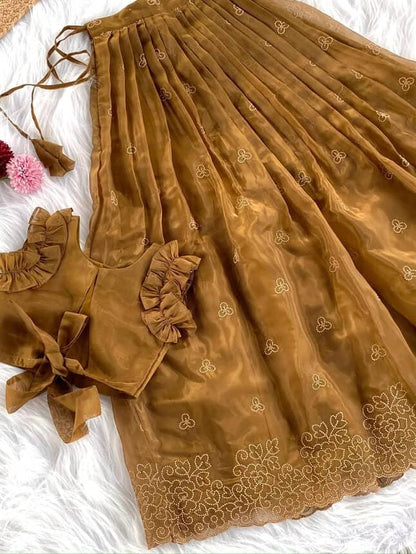 Twirl style Kids ruffles gowns