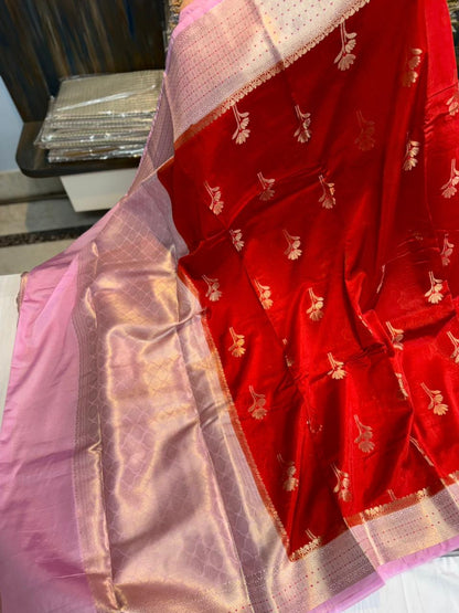 Banarasi Raw Mamgo Alfi Minakari sarees