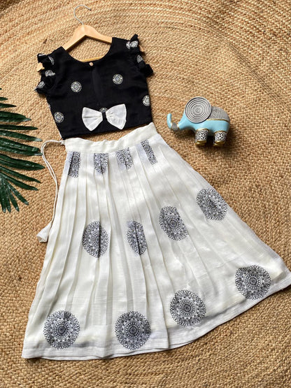 Kids festive skirt -top set