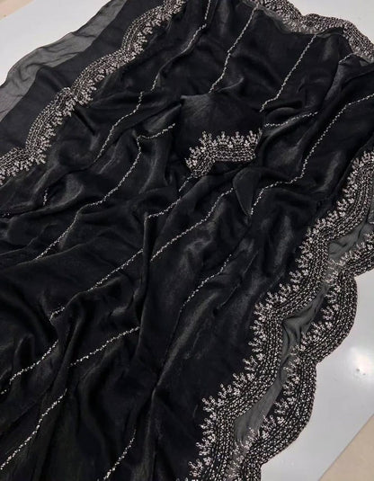 Chiffon work saree