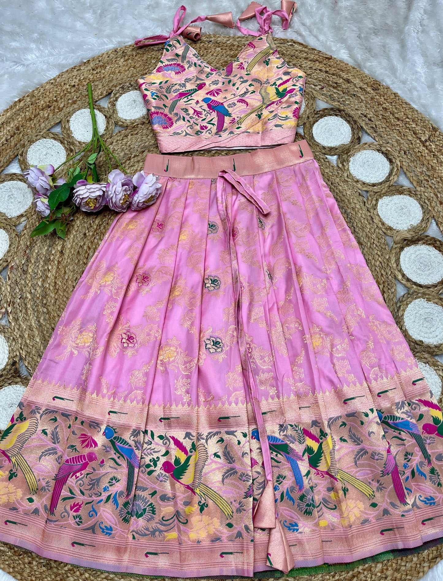 Kids paithani Lehenga sets