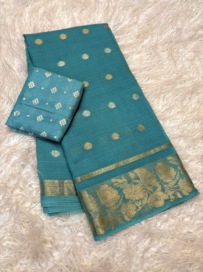 Kota doriya Rose trending traditional saree