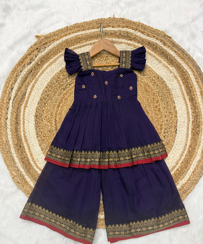 Kids narayanpet sharara cute sets