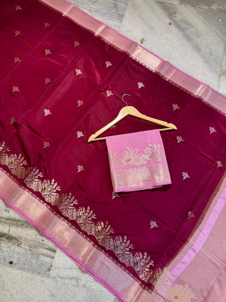 Vintage Katan silk premium Desginer saree