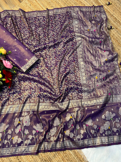 Soft Banarasi’s Katan tisuue silk classic sarees
