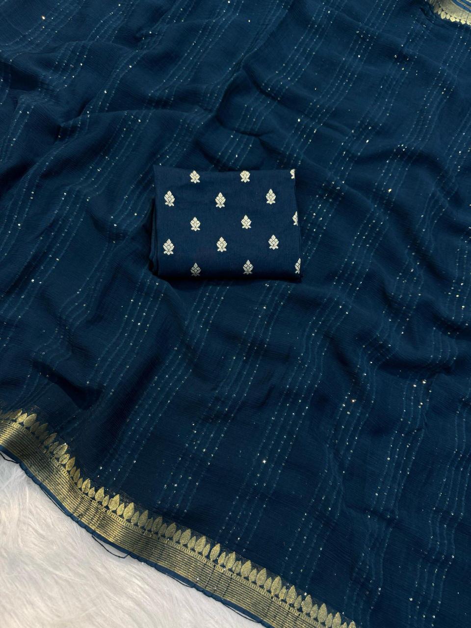 Budget Viscose Georgette trendy saree