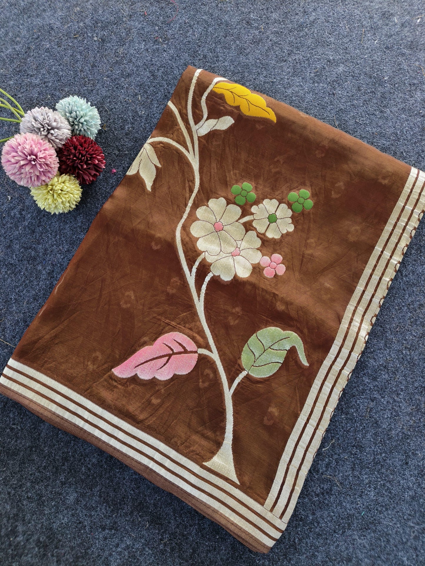 Paper silk Vintage vibe paper silk saree