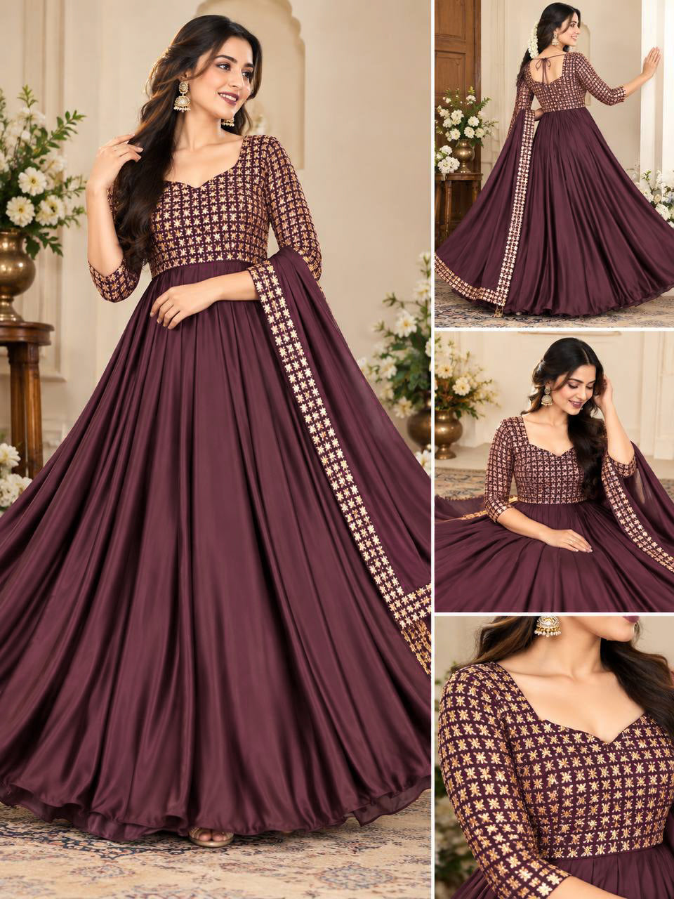 Radha rangoli cafe gown