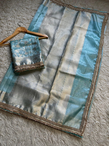 Pure weaving Zari Trendy Saree